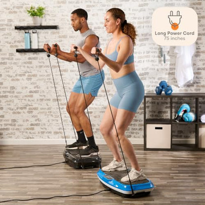 Lifepro Turbo & Hovert 3D Vibration Plate Exercise Machine with 99 Speeds - color: Blue, size: Small