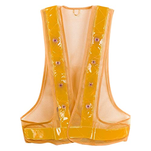 Maxsa 20029 Unisex-Adult Reflective Safety Vest with 16 LEDs - color: Orange, size: Large