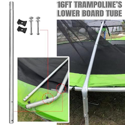 1.5" Diameter 16FT Trampoline’ Lower Board Tube Specially for Basketball Hoop, Replacement Trampoline Enclosure Poles for 16FT, 1pcs only, Trampoline Basketball Hoop Pole, # 11A