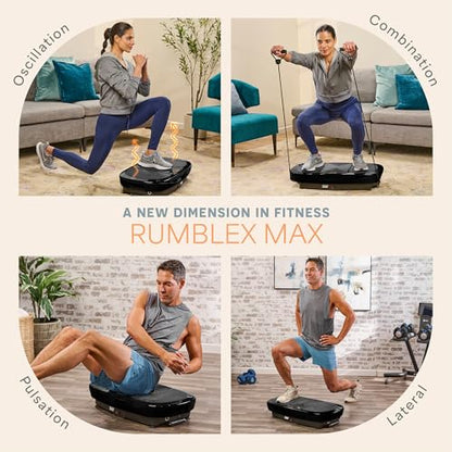 Lifepro Rumblex Max 4D Vibration Plate Exercise Machine with 99 Speeds