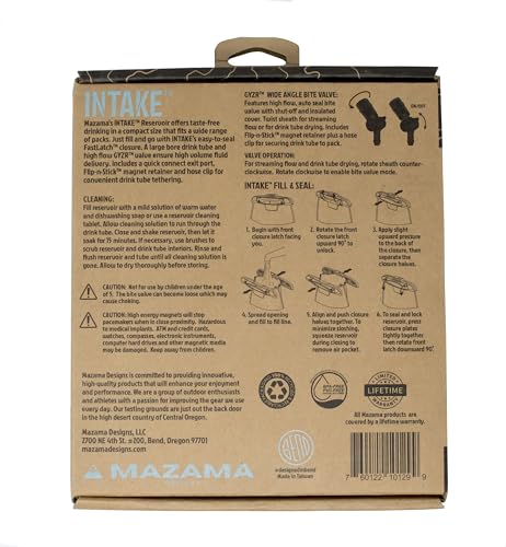 Intake NXT Hydration Bladder (1.5L), BPA-Free, Leak Proof, Hydration Pack Replacement Reservoir for Hiking Camping Running Backpacking Hunting Sports
