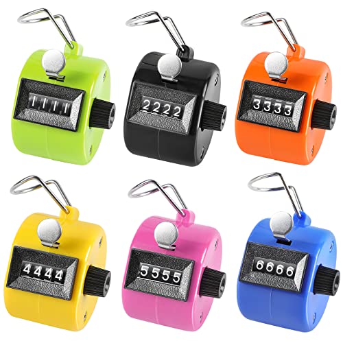 KTRIO Handheld Tally Counter, 4-Digit Mechanical Clicker - color: Assorted Color