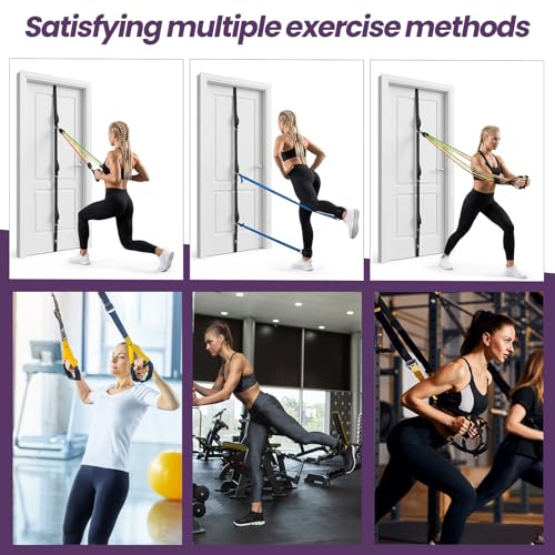 Door Anchor Strap for Resistance Bands, Multi Point Workout Attachment