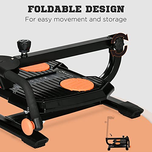 Soozier Foldable Ab Twister Board Screen Twist Shape Abs Trainer - color: Orange
