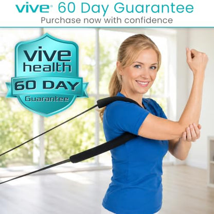 Vive Mobilization Belt for Physical Therapy with Buckle - Manual Traction Stretching Band - PT Traction Strap Belt for Stretching, Mobility, Massages & Exercise