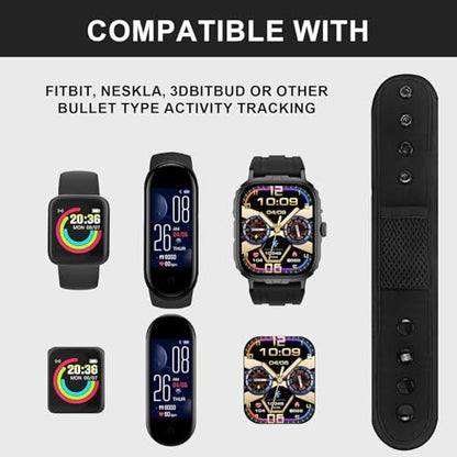 Ankle Band Fitness Pedometer for Men&Women,Compatible with Fitbit Flex 2/One/Zip/Charge 2 3/Alta HR or Garmin Vivofit/2/3/4/JR Fitness Tracker,Adjustable Breathable Sport Ankle Band