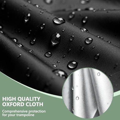 COSHNIBI Kids Trampoline Cover,Heavy Duty Mini Trampoline Cover with Windproof Straps for 60" Round Kids Trampoline,UV-Resistant and Windproof, Black