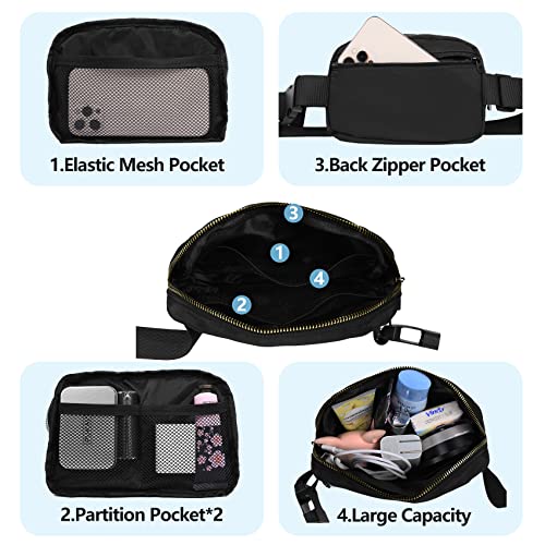 VOROLO Fanny Pack For Women And Men Crossbody Bag Belt Bag Camo White - color: Camo White
