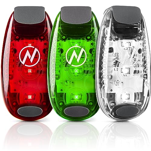 KayaLuma LED Kayak Lights 3 Pack, Clip On Marine Navigation Lights for Boat