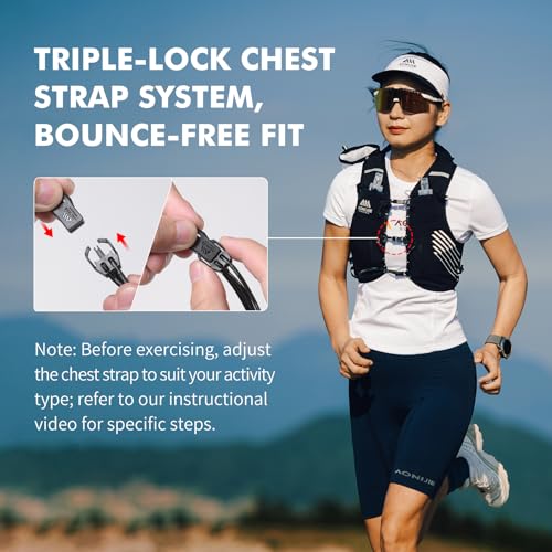 AONIJIE Running Hydration Vest for Men Women Trail Running Gear - size: Large