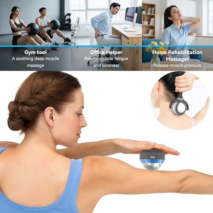 iECO Massage Ice Roller Ball Cold & Heat Therapy Plantar Fasciitis Roller - color: Blue+black