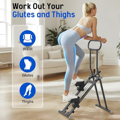 ERGOLIFE Stair Stepper with Adjustable Resistance, Stair Climber for Home