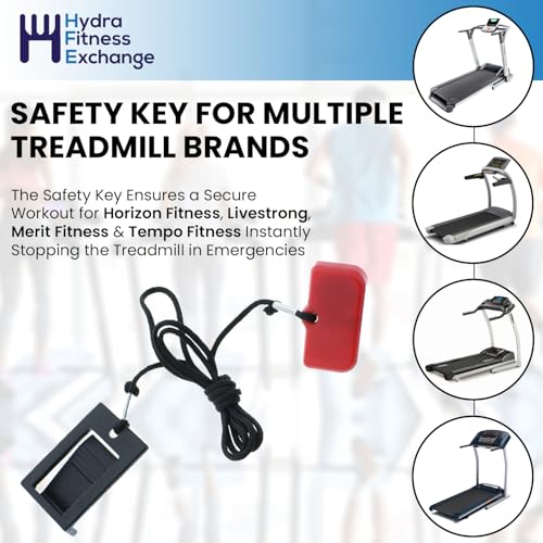 Hydra Fitness Exchange Treadmill Safety Key Replacement, Emergency Stop Safety Key for Treadmill - color: 1000105094