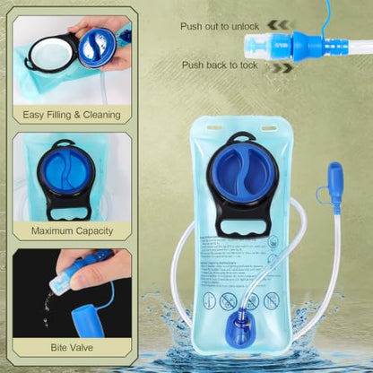 Hydration Backpack - Water Backpack with 2L Water Bladder