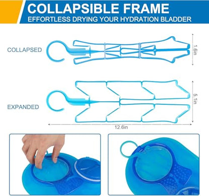 Hydration Bladder Cleaning Kit, Water Bladder Cleaner Set - 3 Brushes,Water Reservoir Backpack Cleaning Tools