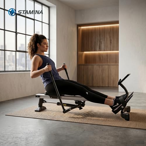 Stamina Hydraulic Rowing Machine, BodyTrac Glider with Cylinder Resistance, 250 Lbs - Home and Gym Exercise Equipment - Ideal for Fitness Training and Body Workout - style: Glider 1052