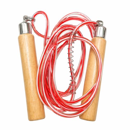Jumps PVC Jump Rope, Adjustable Skipping Rope | Non-kinking PVC cord. Unbreakable handles. Smooth rotation. For cardio and boxing.