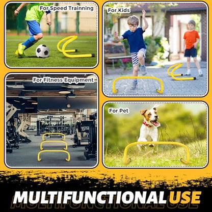 Wettarn 30 Pcs 6" Speed Agility Training Hurdles - color: Yellow