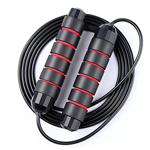 Redify Adjustable Jump Rope,Jump Ropes for Fitness for Men Women - color: Red