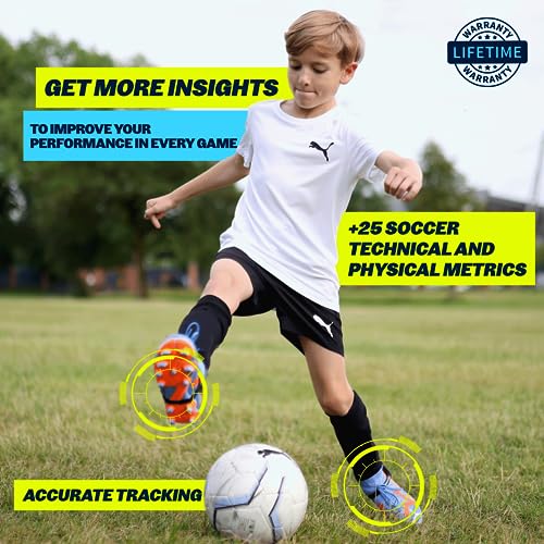 Playermaker CITYPLAY Soccer Tracker Kit Medium + White Medium Straps, Smart Soccer Tracker for Cleats, Track 25+ Technical & Physical Metrics, Advanced Than GPS