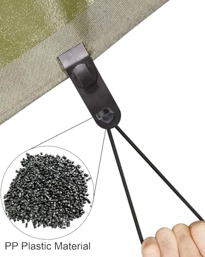 ABINLIN Small Bungee Cords with Hooks Heavy Duty 6 Inch 100 Pcs Black - size: Black 6 Inch 100Pcs, style: Bungee Hooks