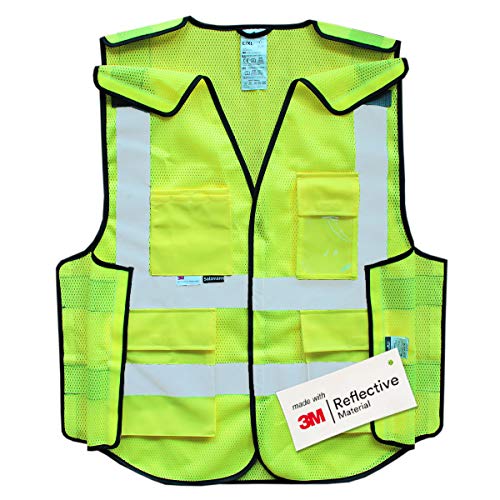 Salzmann Breakaway Mesh Reflective Vest | Hi Vis Vest | US ANSI/ISEA 107 - color: Yellow, size: Large-X-Large