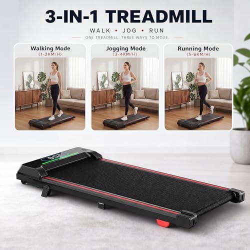 JUKER Walking Pad Treadmill Under Desk with Incline, RGB & Bluetooth