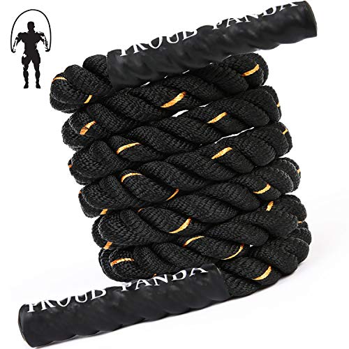 Heavy Jump Ropes for Fitness 2LB/3LB/5LB,Weighted Adult Skipping Rope Exercise Battle Ropes for Men & Women,Total Body Workouts, Power Training in Gym to Improve Strength and Building Muscle - color: 5.4LB Professional Edition fitness(9.9 ft)
