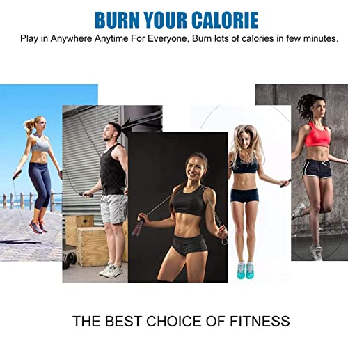 Redify Adjustable Jump Rope,Jump Ropes for Fitness for Men Women - color: Red
