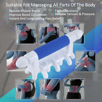 Fascia Massage Tool Myofascial Release Blaster Tools for Anti-Cellulite Skin Soothing Lymphatic Drainage Trigger Point Deep Tissue Neck,Shoulder,Lower Back,Psoas,Thighs,Butt & Full Body (Blue) - color: Blue, size: Small