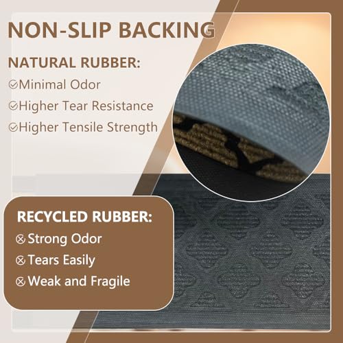 Outdoor Stair Treads for Wooden Steps, 8.5" x 30", 6 Pcs, Brown - color: Yellow Lattice