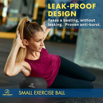 ProBody Pilates Ball Small — 9 Inch Small Exercise Ball - color: Black