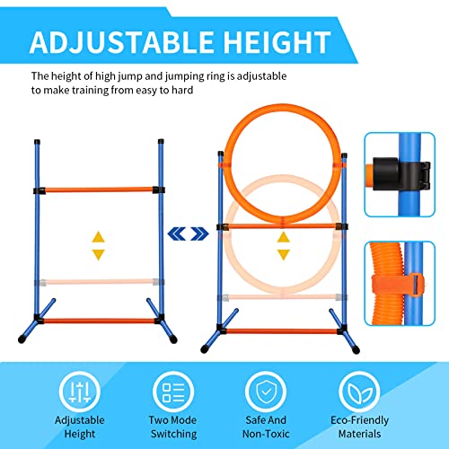 Dog Agility Equipment,72-piece Dog Agility Course Backyard Set Starter Kit - size: 4 PCS SET