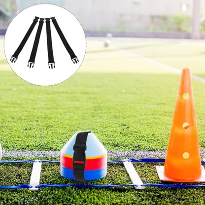 4Pcs Soccer Cone Straps Agility Drills Sport Training Disc Cones