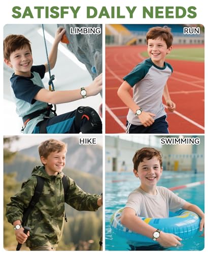 SOCICO Kids Analog Watch 30M Waterproof & Learning Time for Girls Boys - color: Camo-Mosaic