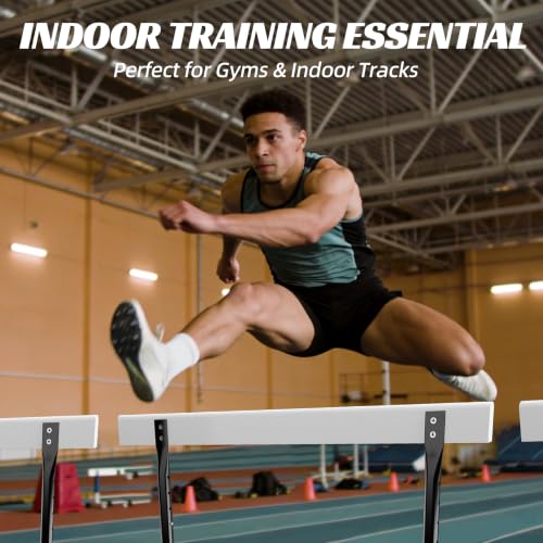 MR Height Adjustable Track & Field Hurdle, Anti-Tip Training Hurdle