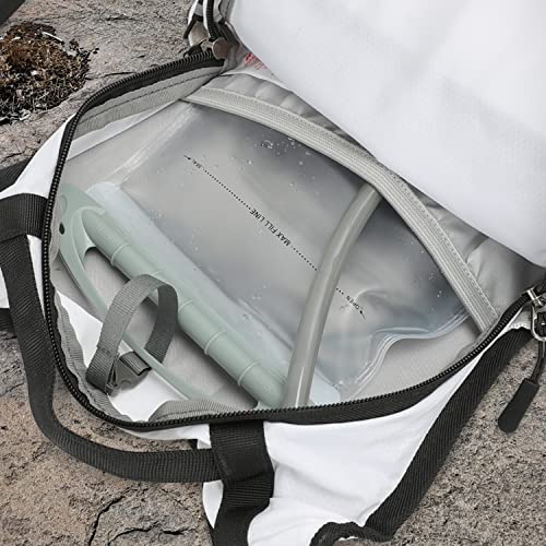 1.5L/2L/3L Hydration Bladder, INOXTO Water Bladder with Water Reservoir Hose Insulator & High Flow Bite Valve for Hiking Backpack, Leak Proof 1.5/2L/3L Water Reservoir for Camping Cycling Running - size: 2L