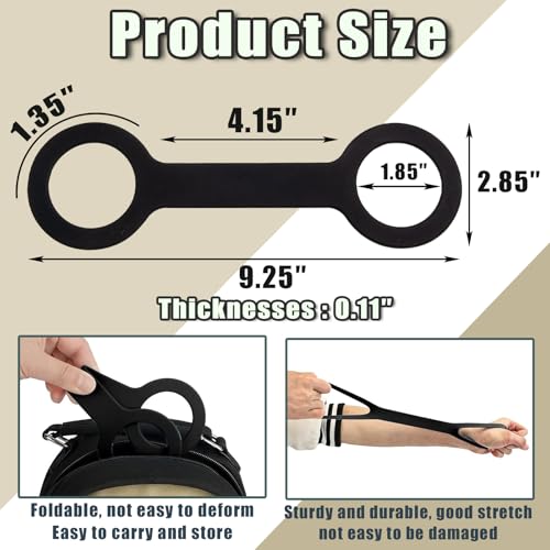 2 Pcs Water Bottle Carrier Grip Water Handle Grip Portable Silicone Band Holder Strap Handheld Water Bottle Handle Strap Soft Silicone Non-Slip Carrier Grip for Bike Gym or Jogging
