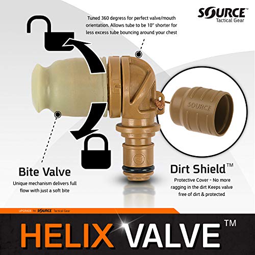 Source Tactical Helix High-Flow Bite Valve - color: Coyote