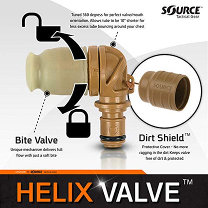 Source Tactical Helix High-Flow Bite Valve - color: Coyote