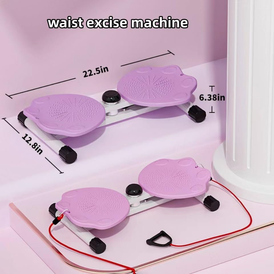Waist Twister Machine for Exercise - color: purple cat