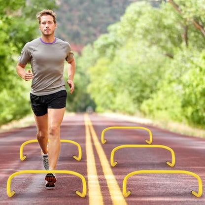 Wettarn 30 Pcs 6" Speed Agility Training Hurdles - color: Yellow