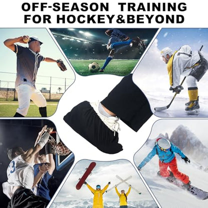 Chicingyou 2 Pairs Slide Board Booties for Gliding for Hockey