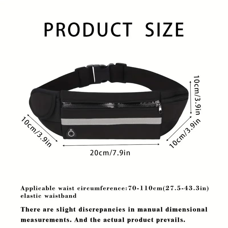 Running Belt Waist Pack for Runner Marathon Jogging Cycling Fitness Elastic Belt with Zipper Closure Secure Phone Holder for Men Women Jogger Slim Waistband （Pink） - color: Pink