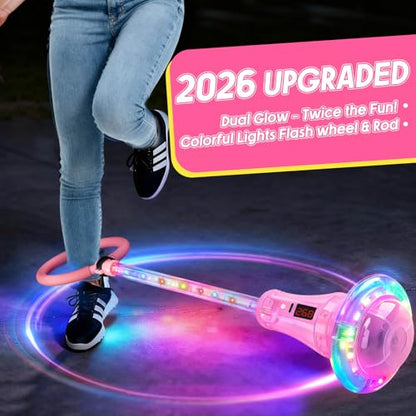 Dolanus Ankle Skip Toys with Counter, 6 7 8 Year Old Girl Birthday Gifts - color: Pink