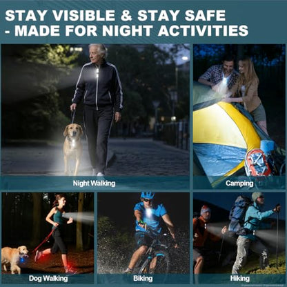Rechargeable Clip on Running Lights for Runners: LED Safety Flashlight