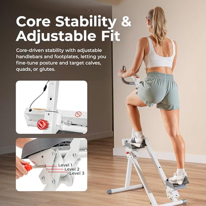 Sunny Health & Fitness Climbing Stair Stepper for Home Gym - color: White