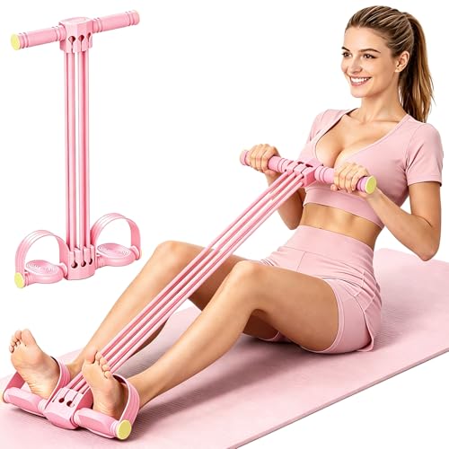 2026 New Pedal Resistance Band Multifunction Pedal Resistance Band, Thai Natural Rubber Tension Rope for Abs, Arms, Waist, Legs & Home Fitness