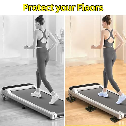 6 Pcs Walking Pad Mat, Rubber for Protect Floors,Noise Reduction