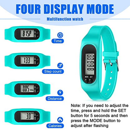 Geyoga Walking Running Pedometer Watch - color: Dark Sport Multi